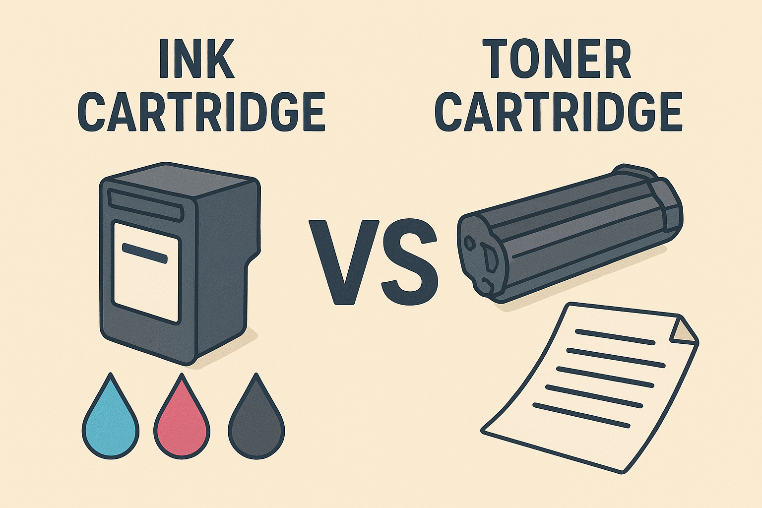 diferencia entre tóner y tinta