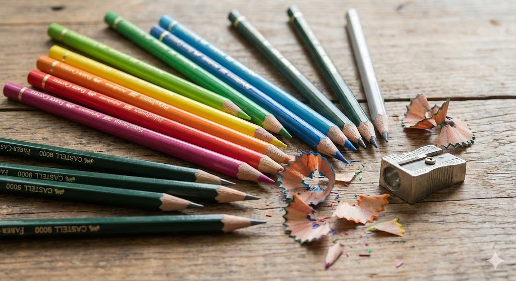 Los icónicos lápices Polychromos y Castell 9000 de Faber-Castell, un símbolo de calidad y color