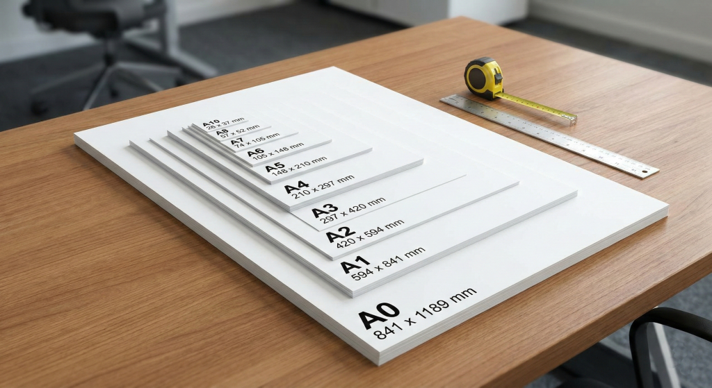 Guía de tamaños de papel