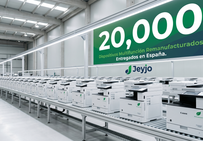 Canon marca un hito en España: 20.000 dispositivos multifunción remanufacturados entregados