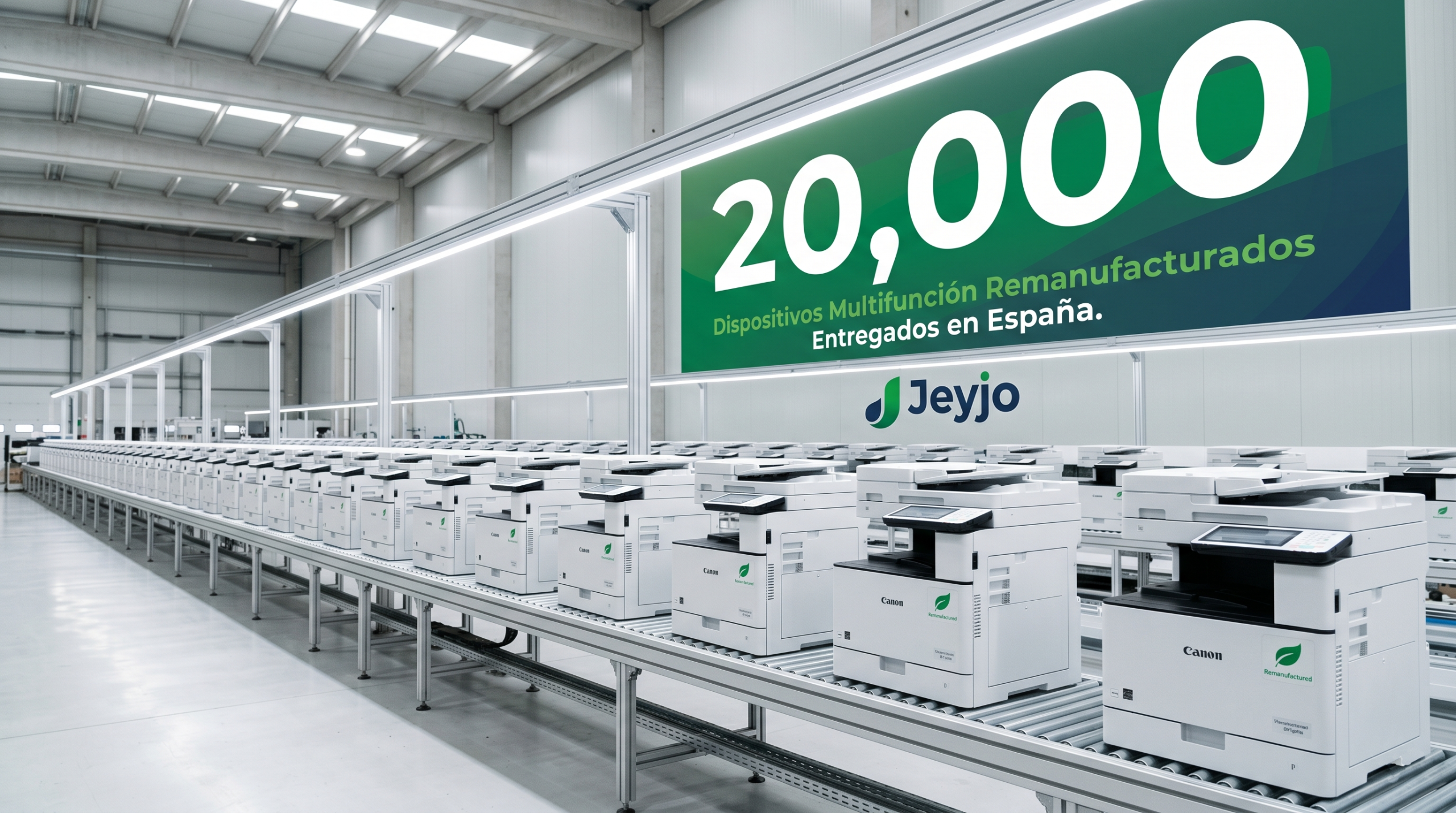 Canon marca un hito: 20.000 impresoras remanufacturadas en España