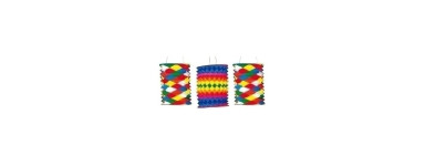 Faroles y guirnaldas de papel