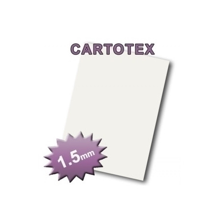 1248000012 CARTON PREC. CARTOTEX 70x100 1,5mm BLANC