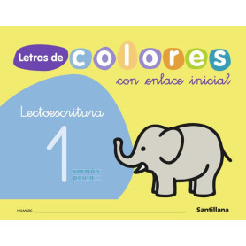 LETRAS COLORES 1.LIGADA (3 AÑOS) LECTOESCRITURA  JEYJO