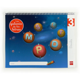 LECTOESCRITURA PAUTA 4 AÑOS NIVEL 3 GALAXIA DE LAS LETRAS  JEYJO