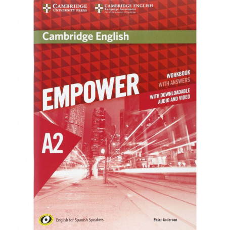 9788490367032  Cambridge english empower elementary A2 workbook +key + download audio Spanish   EOI (ESCUELA OFICIAL IDIOMAS)