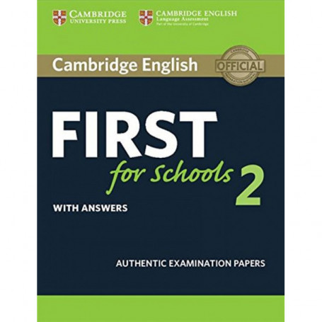 9781316503485  Cambridge english first for schools 2 (st+key)   EOI (ESCUELA OFICIAL IDIOMAS)