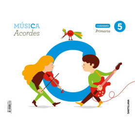 CUADERNO MUSICA 5 PRIMARIA ACORDES  ED19  JEYJO