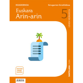 KOADERNOA EUSKARA ARIN-ARIN  3 5ºLH. EGITEN JAKIN ZUREKIN. EUSKADI 2019  JEYJO
