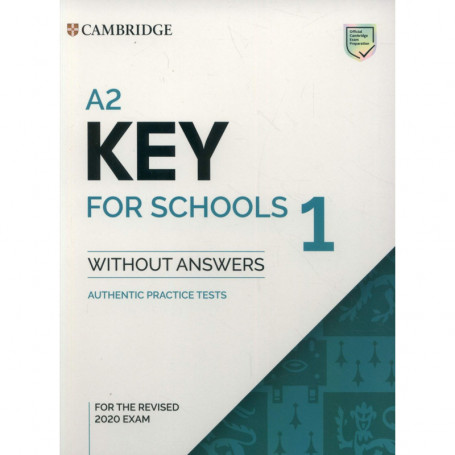9781108718325  A2 KEY FOR SCHOOLS 1 STUDENT WITH KEY REVISED EXAM   EOI (ESCUELA OFICIAL IDIOMAS)