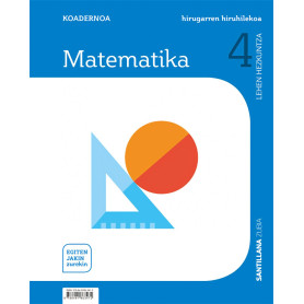 CUADERNO MATEMATICAS 4 PRIMARIA 3 TRIM SABER HACER CONTIGO ZUBIA  JEYJO