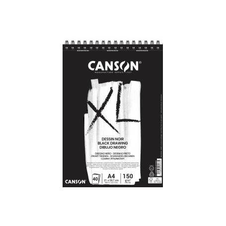 C400039086 BLOC DIBUJO CANSON XL BLACK C/ESP. A4 15