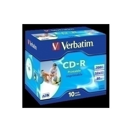 43325 CD-ROM VERBATIM 700MB 52x JEWEL C/10