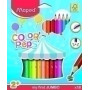 834012FC LAPICES COLOR MAPED COLOR PEPS JUMBO 18
