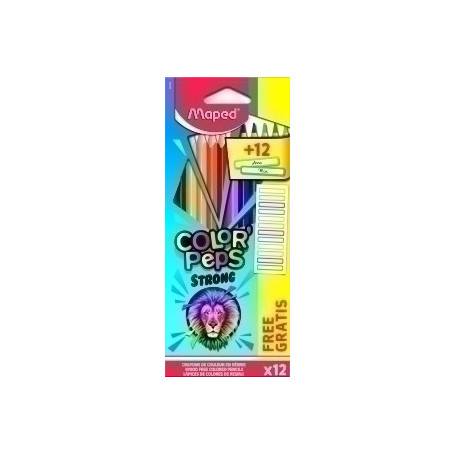 862725 LAPICES COLOR MAPED STRONG es.12