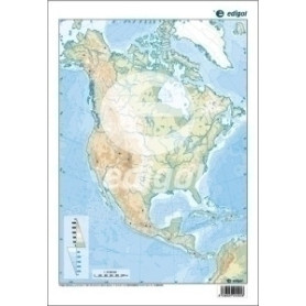 COMPRAR MAPA MUDO EDG.COLOR FISICO AMERICA NORTE