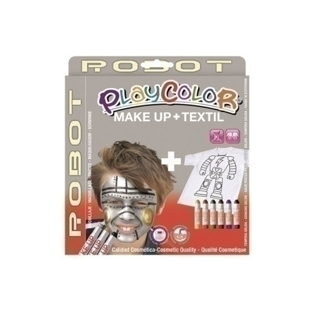 58043 PACK PLAYCOLOR MAQUILL.+TEXTIL ROBOT