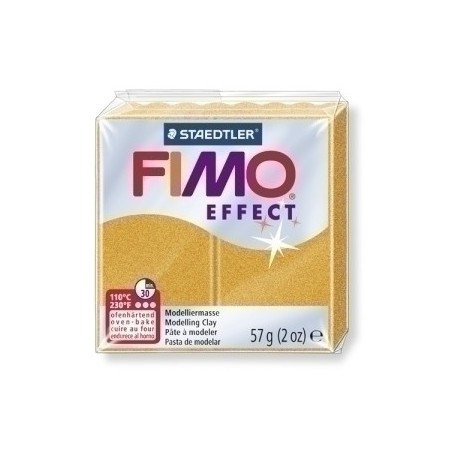 8020-11 PASTA MODELAR FIMO EFFECT METALICO ORO
