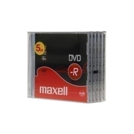 275517 DVD-R MAXELL 4,7GB 16x JEWEL CASE P/5