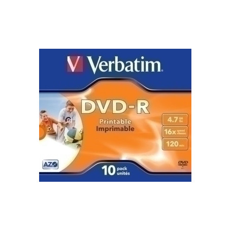 43521 DVD -R VERBATIM 4.7GB 16x JEWEL C/10