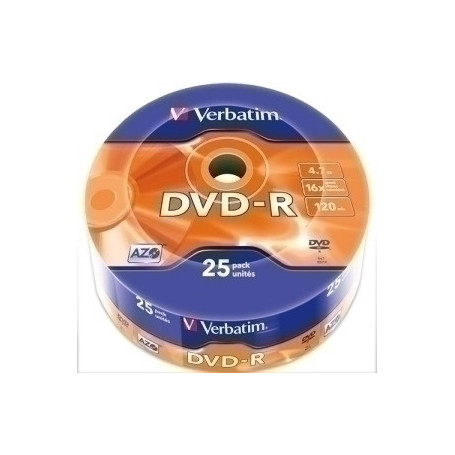 43522 DVD -R VERBATIM 4.7GB 16x SPINDLE 25