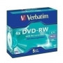 43285 DVD -RW VERBATIM 4.7GB 4x PACK 5 JEWEL