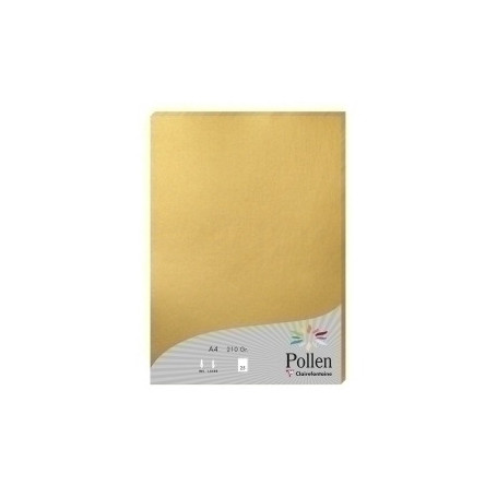 24390C PAPEL CLAIREFONTAINE POLLEN A4 25h ORO