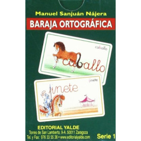 BARAJA ORTOGRAFICA 1.(5-12 AÑOS) 33 CARTAS  JEYJO