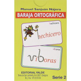 BARAJA ORTOGRAFICA 2.(5-12 AÑOS) 33 CARTAS  JEYJO
