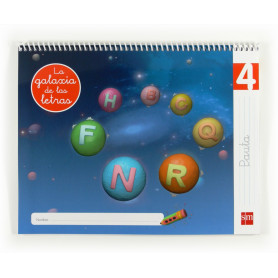 LECTOESCRITURA PAUTA 5 AÑOS NIVEL 4  GALAXIA DE LAS LETRAS  JEYJO