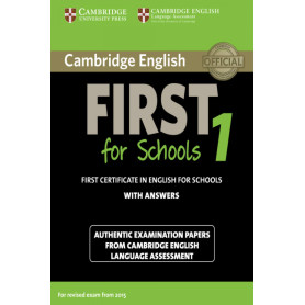 Cambridge english first for schools 1. Student + key  JEYJO