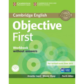 Objective first certificate. Workbook-key+audio cd  JEYJO