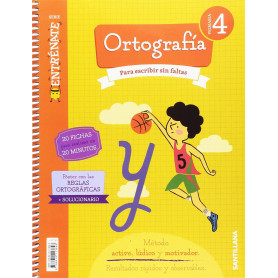 CUADERNO ORTOGRAFÍA 4ºPRIMARIA. ENTRÉNATE  JEYJO