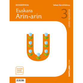 KOADERNOA EUSKARA ARIN-ARIN  1 3ºLH. EGITEN JAKIN ZUREKIN. EUSKADI 2019  JEYJO