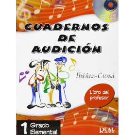 CUADERNOS DE AUDICIÓN GRADO 1 MEDIO LIBRO DEL PROFESOR +CD  JEYJO