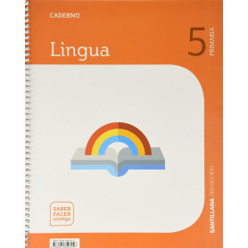 CADERNO LINGUA 5 PRIMARIA SABER FACER CONTIGO OBRADOIRO  JEYJO