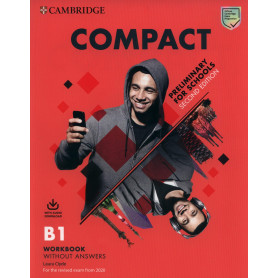 Compact Preliminary for Schools Second edition. Workbook without answers with Audio Download  JEYJO