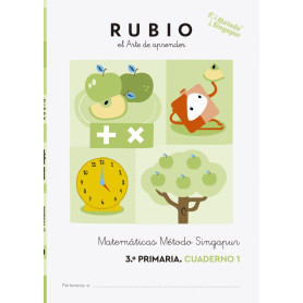 Matemáticas 3 cuadernos. Método Singapur 3.º Primaria RUBIO  JEYJO