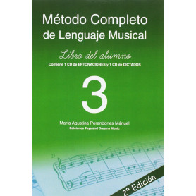 MÉTODO COMPLETO DE LENGUAJE MUSICAL 3º NIVEL. LIBRO DEL ALUMNO  JEYJO