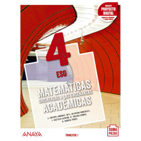 ESO 4 MATEMÁTICAS ORIENTADAS A LAS ENSEÑANZAS ACADÉMICAS (AND). TRIMESTRES.2021  JEYJO