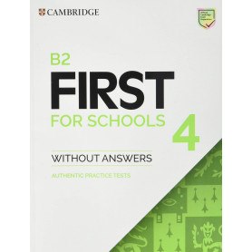 B2 First for Schools 4. Student's Book without Answers.  JEYJO