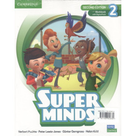 Super Minds Level 2 Workbook with Super Practice Book and Digital Pack British E  JEYJO
