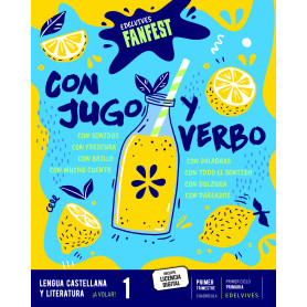 CON JUGO Y VERBO.LENGUA B 1ºPRIM CUADRÍCULA 22 FANFEST  JEYJO