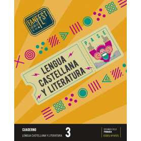 CUADERNO LENGUA 3ºEP 22 FANFEST  JEYJO