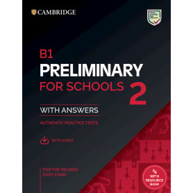 B1 Preliminary for Schools 2 Practice Tests with answers, audio and Resource Bank  JEYJO