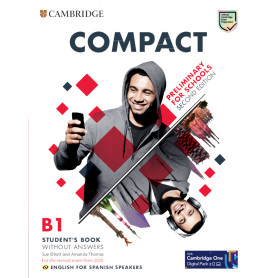 Compact Preliminary for Schools Second edition English for Spanish Speakers Student's Book without answers with Digital Pack  JEYJO