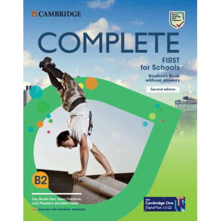 Complete First for Schools for Spanish Speakers Second edition Student's Pack Updated (Student's Book without answers and Workbook without answers and Audio)  JEYJO