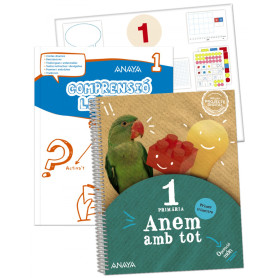 Anem amb tot 1. Primer trimestre. + Compresió lectora 1 + Matemàtiques 1. Material manipulativo  JEYJO