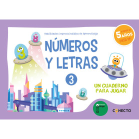 Números y letras 3. Un cuaderno para jugar (5 años)  JEYJO