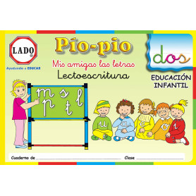 Pío-pío, Mis amigas las letras, lectoescritura, consonantes, Educación Infantil. Cuaderno 2  JEYJO